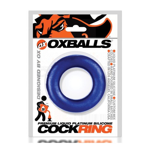 Oxballs Silicone Cock T Ring - Blueballs