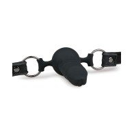 Ball Gag con Dong de Silicona - Negro