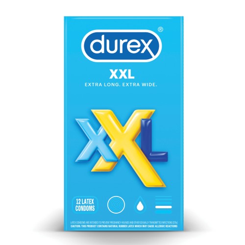 Condones Durex XXL Extra Grandes Paquete de 12