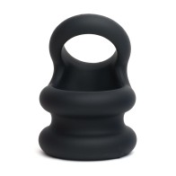 Anillo para el Pene y Estirador de Bolas Switch Hitter - Negro