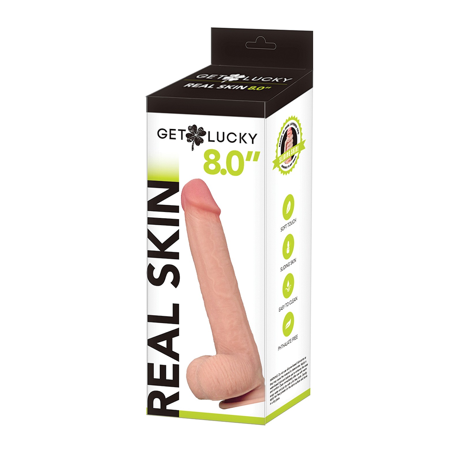 Get Lucky 8.0 Inch Real Skin Series Flesh