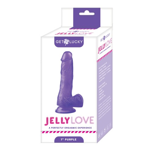 Get Lucky Jelly Love 7" Curved Dildo