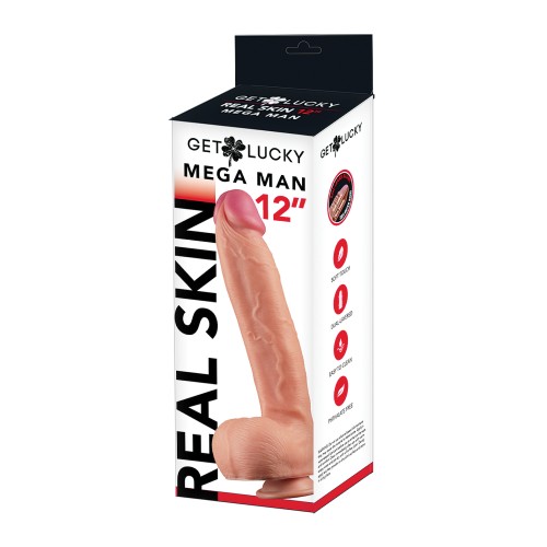 Get Lucky Mega Man Real Skin 12" Flesh - Lifelike Pleasure