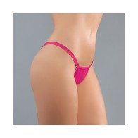 Adore Between the Cheats Wetlook Panty Hot Pink O/S - Sexy and Flirty