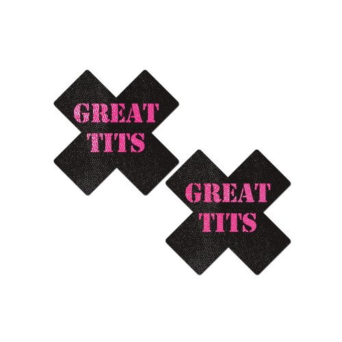 Pastease Premium Great Tits Cross - Black/Pink