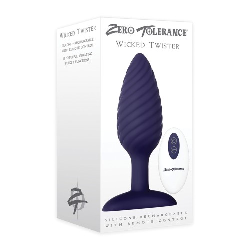 Zero Tolerance Wicked Twister Anal Vibrator - Purple