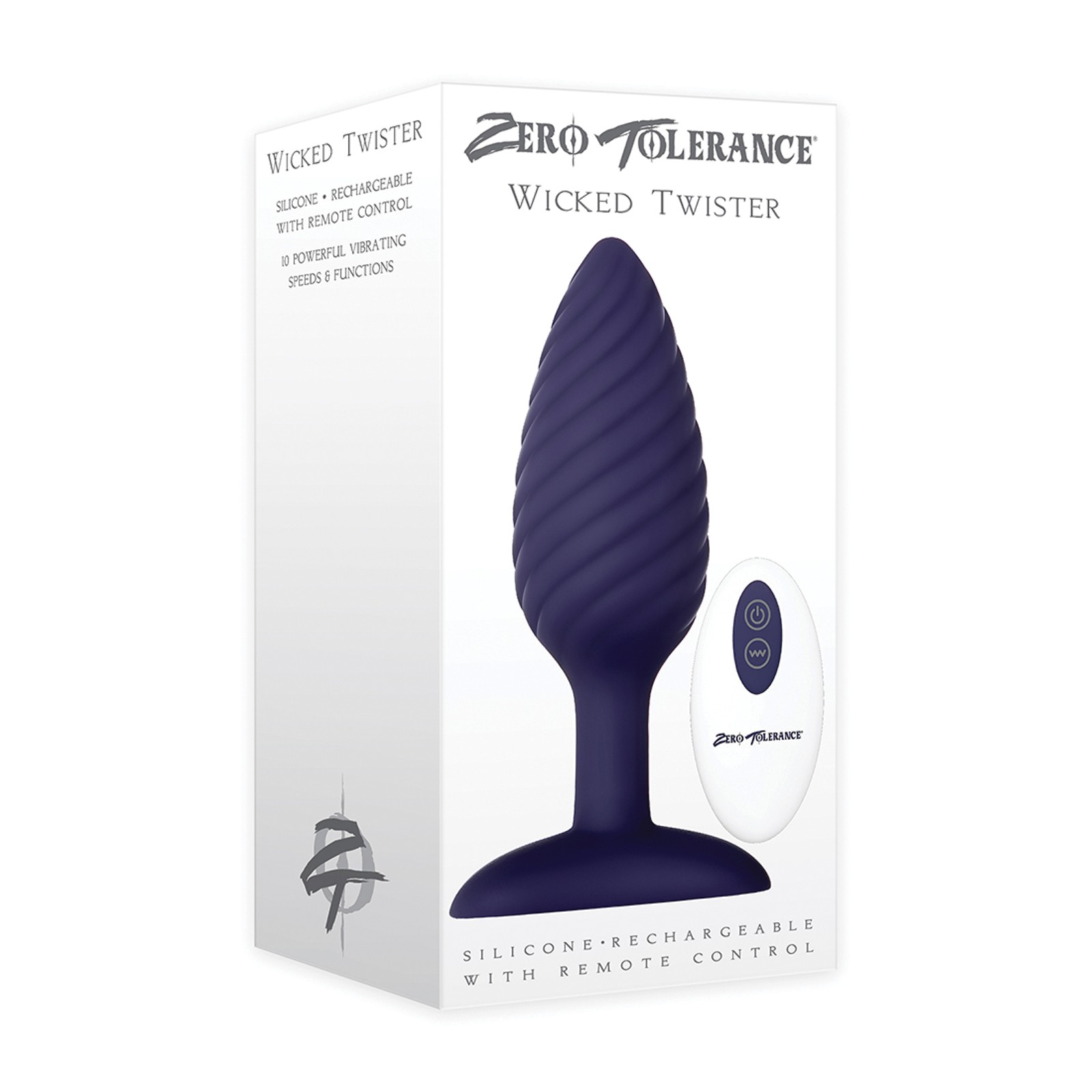 Zero Tolerance Wicked Twister Vibrador Anal Recargable - Púrpura