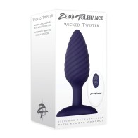 Zero Tolerance Wicked Twister Vibrador Anal Recargable - Púrpura