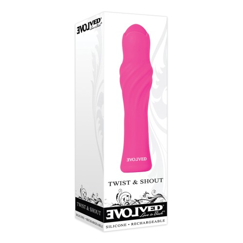 Evolved Twist & Shout Rechargeable Bullet Pink - Powerful Vibrator