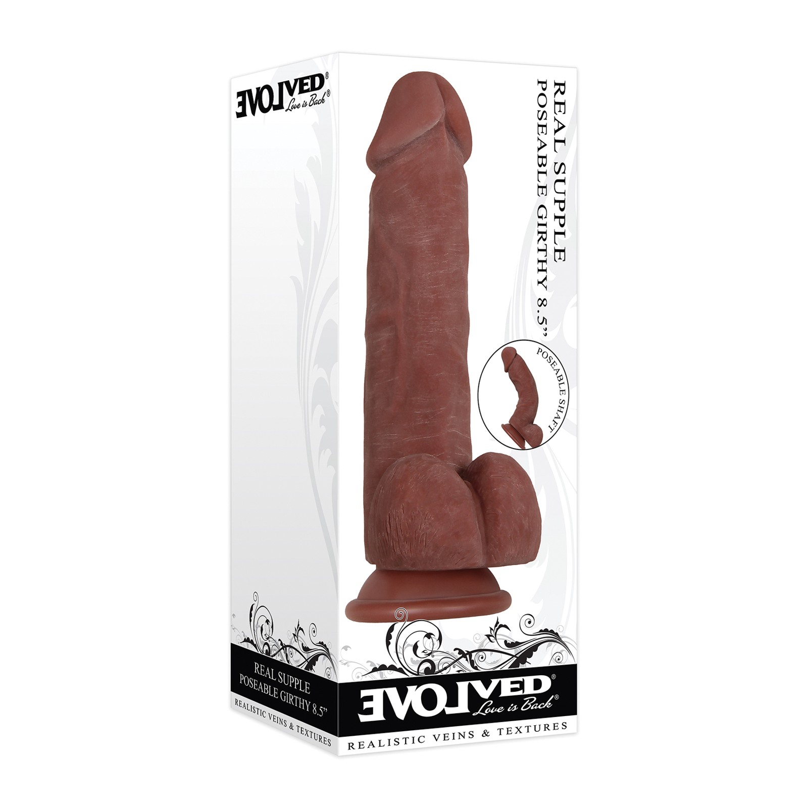 Evolved Real Supple Poseable Girthy Dildo - Lifelike Experience