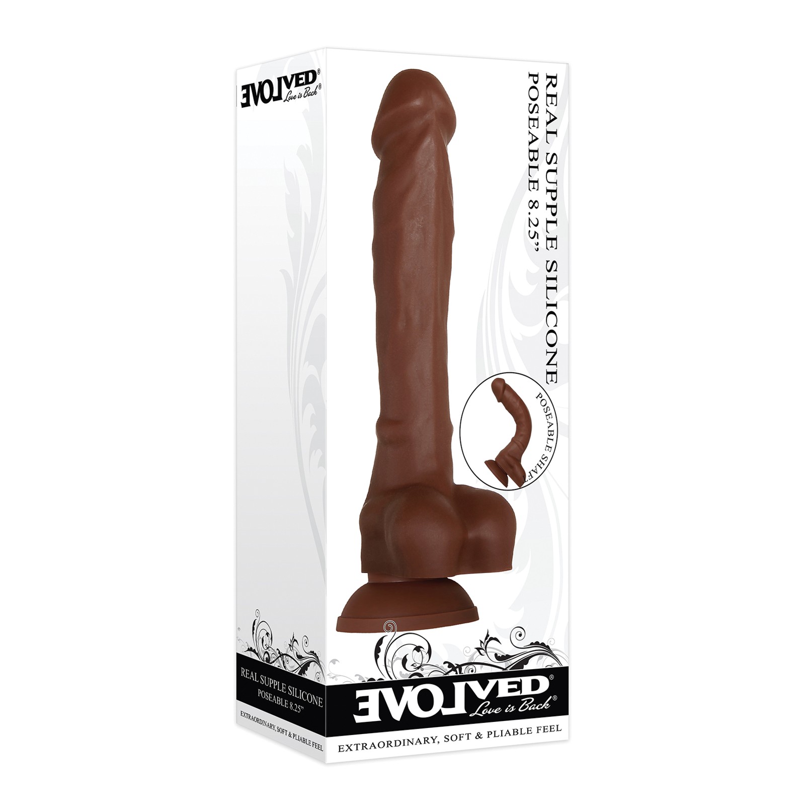 Real Supple Silicone Poseable Dildo for Lifelike Pleasure