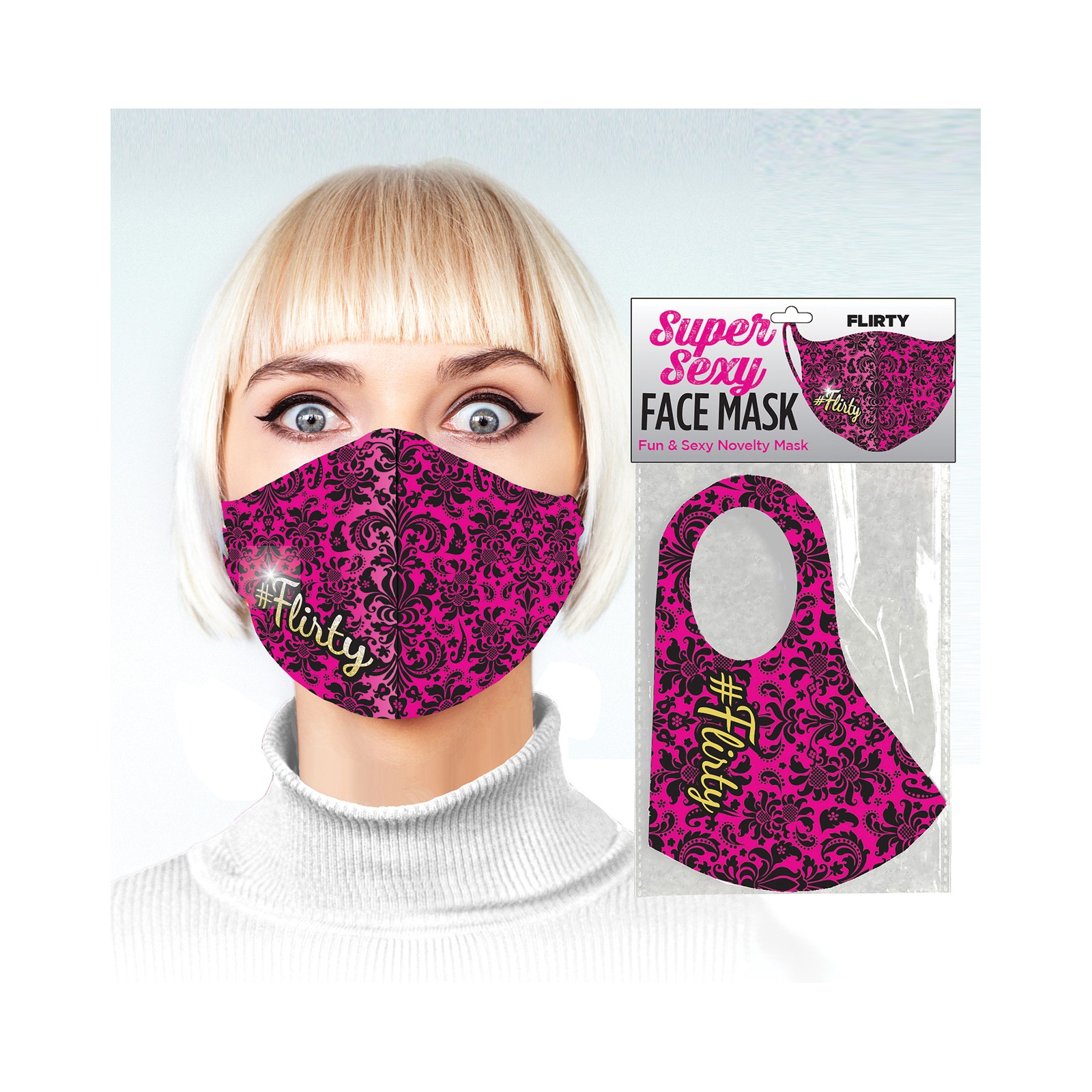 Super Sexy Flirty Script Mask Novelty