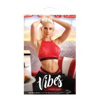 Vibes Extra Spicy Halter Bralette and Cheeky Panty Set