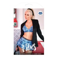 No Fucks Given Box Pleat Skirt for Bold Fashion