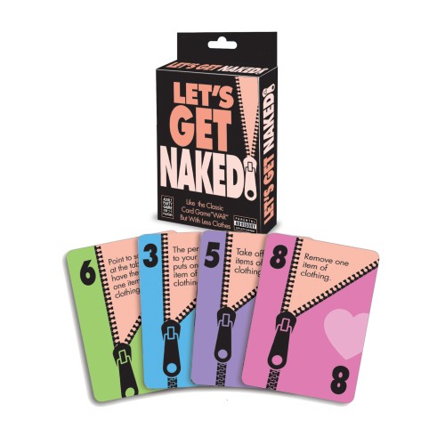 Juego de Cartas Let's Get Naked para Noches Divertidas