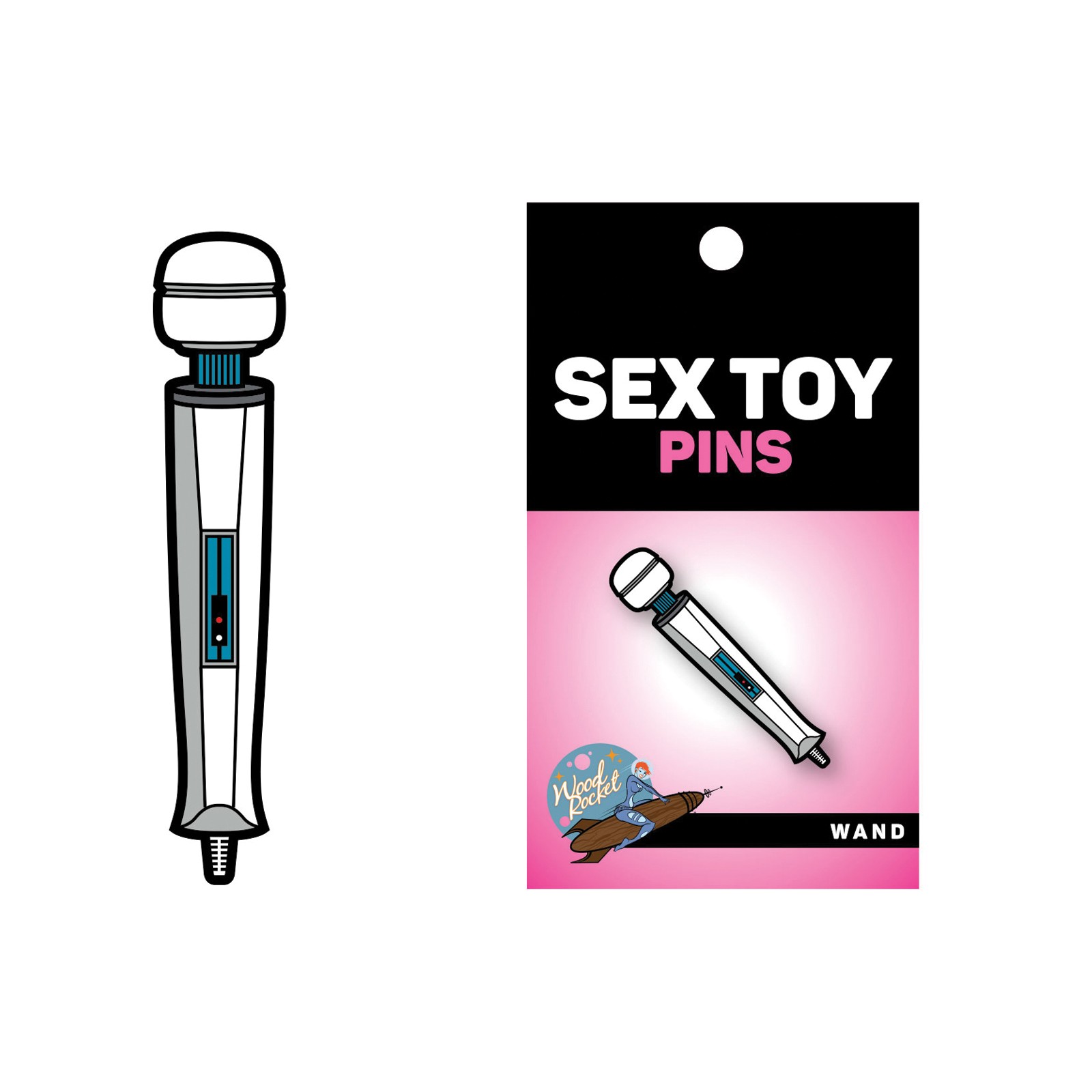 Pin de Juguete Sexual Wand - Blanco