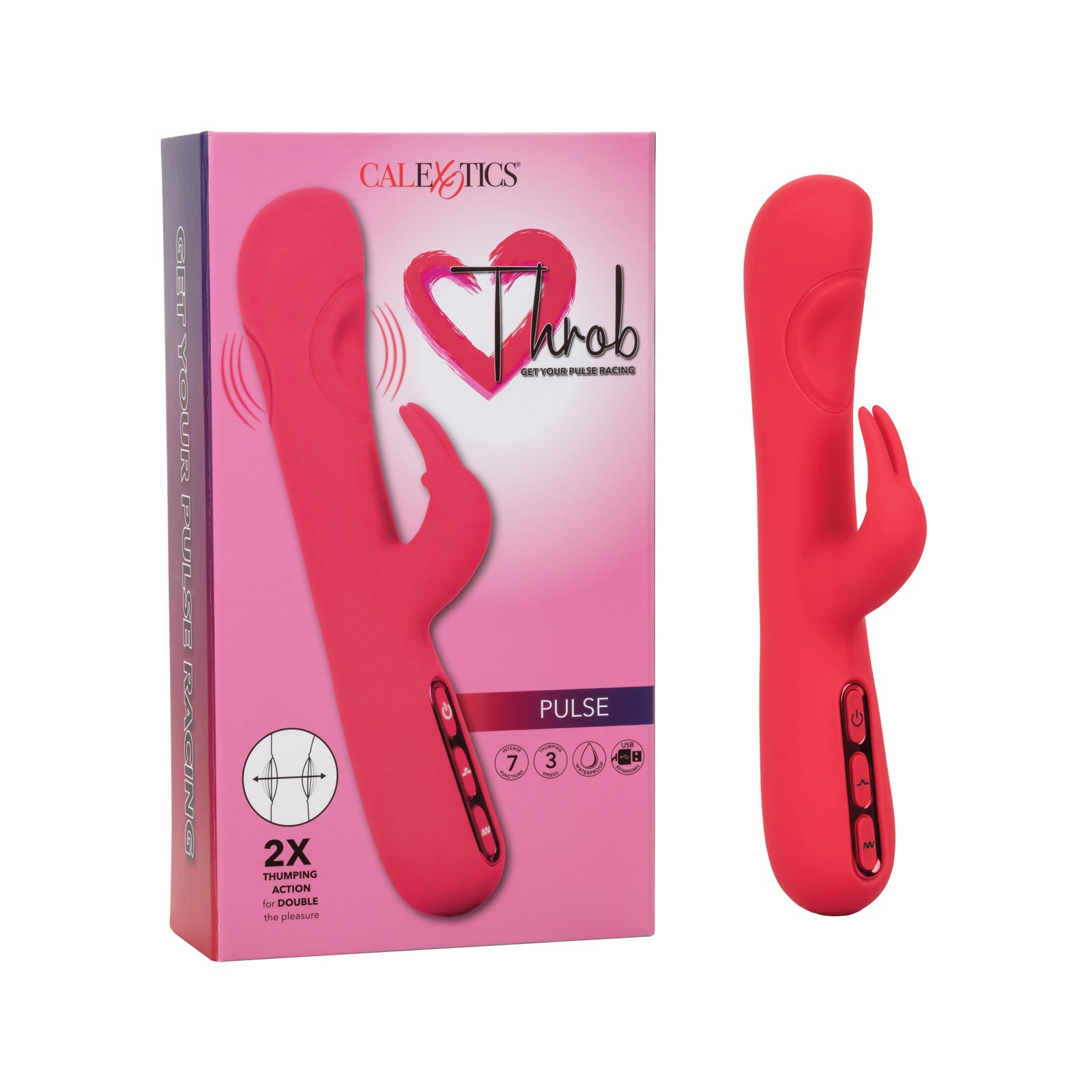 Vibrador Conejito Throb Pulse para Placer Mejorado