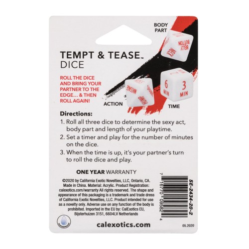 Juego de Dados Tempt & Tease