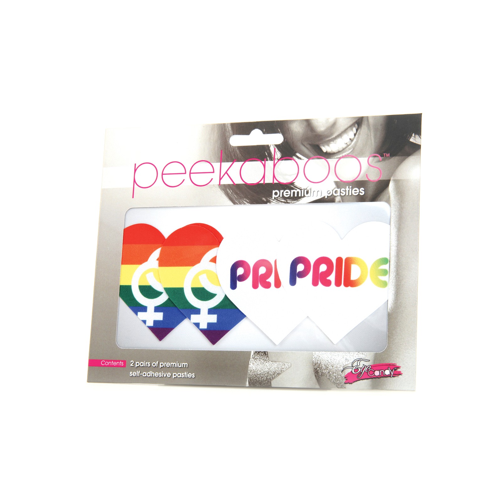 Peekaboos Premium Pride Hearts Pasties Pack of 2