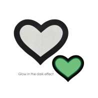 Peekaboo Glow in the Dark Hearts Pack of 2