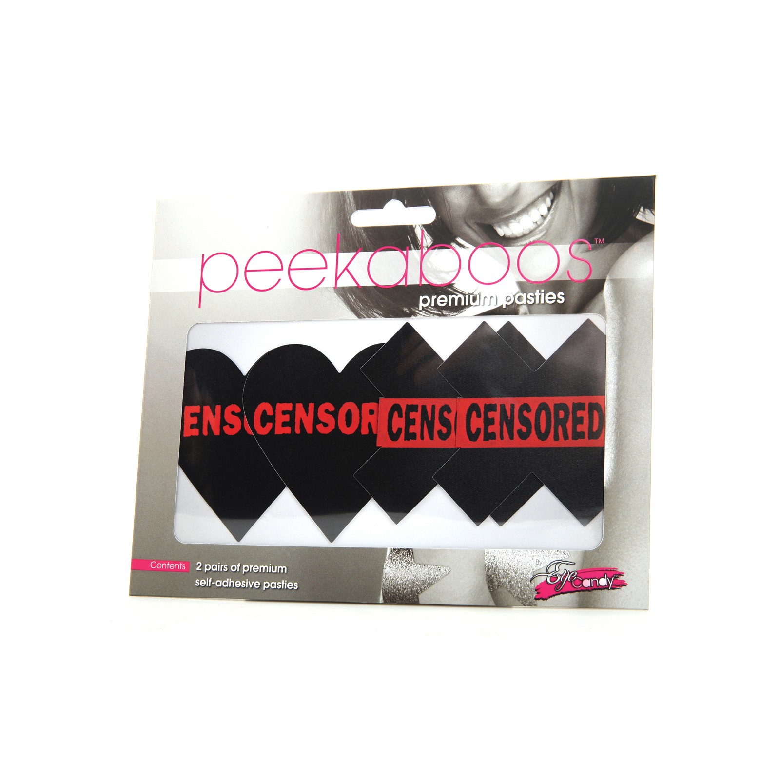 Peekaboos Pasties Premium Corazones y X Censurados