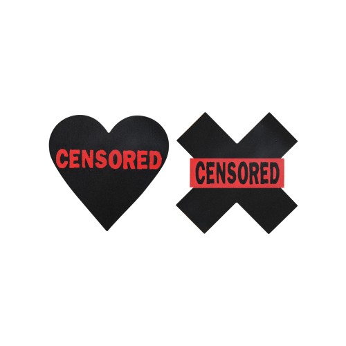 Peekaboos Censored Hearts and X Premium Pasties