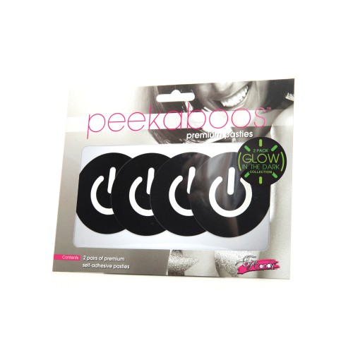 Peekaboos Glow in the Dark Pasties - 2 Pack