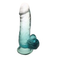 Shades Jelly Dildo Gradiente Pequeño Esmeralda