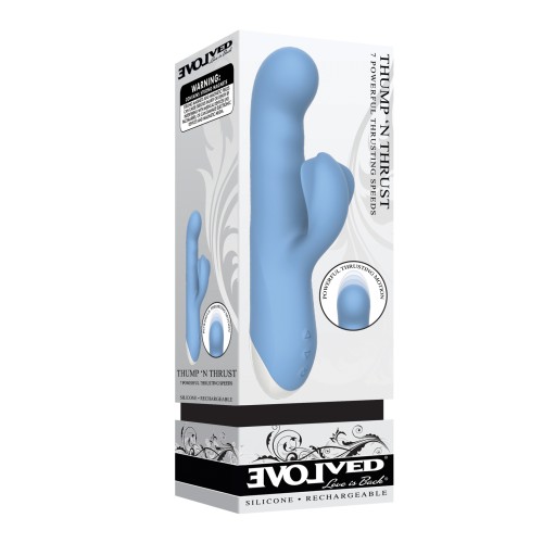 Evolved Thump N Thrust Rechargeable Dual Stim - Blue