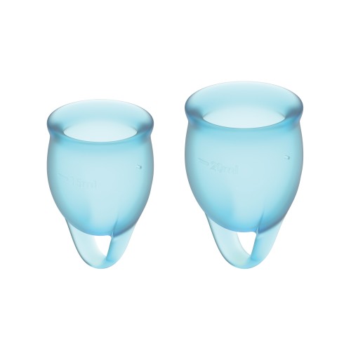 Satisfyer Feel Confident Menstrual Cup Light Blue