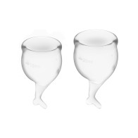 Satisfyer Feel Secure Menstrual Cup - Transparent