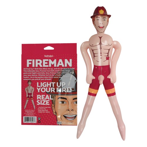 Fun Inflatable Fireman Doll for Adult Parties