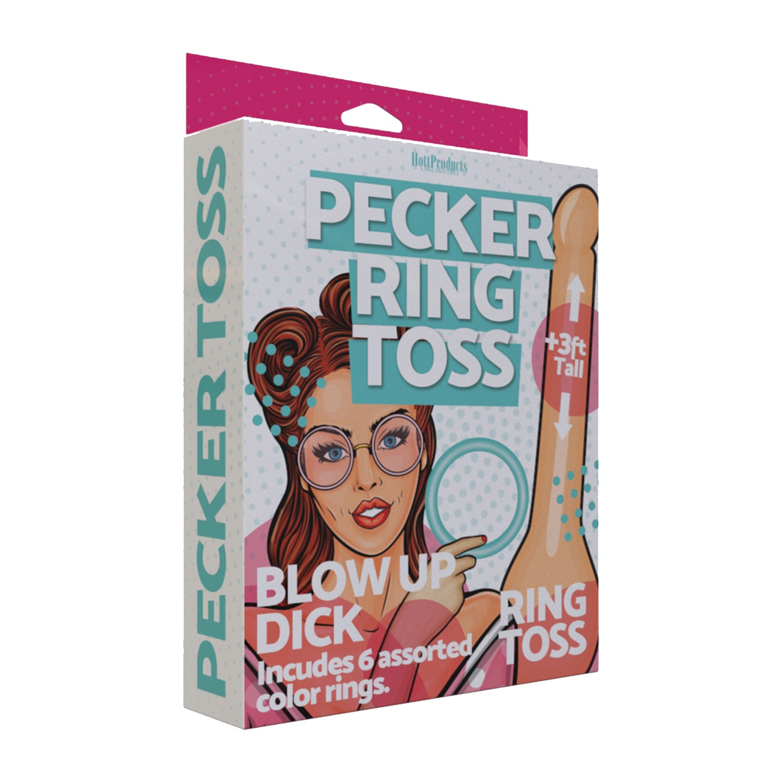 Inflatable Pecker Ring Toss for Party Fun