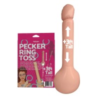 Juego de Lanzamiento de Aros Inflable Pecker para Diversión en Fiestas