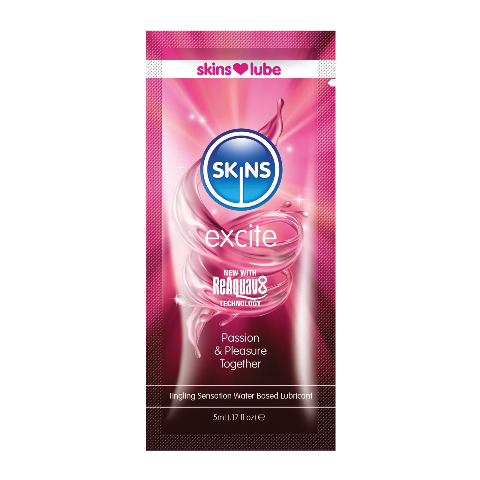 Lubricante a Base de Agua Skins Excite para Sensaciones Mejoradas