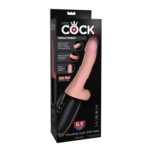 King Cock Plus Dong Vibrante Calentador y Penetrante