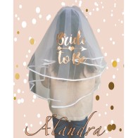 Rose Gold Bride to Be Luxury Veil