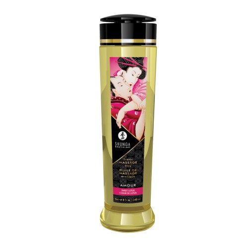 Shunga Massage Oil Sweet Lotus - 8 oz