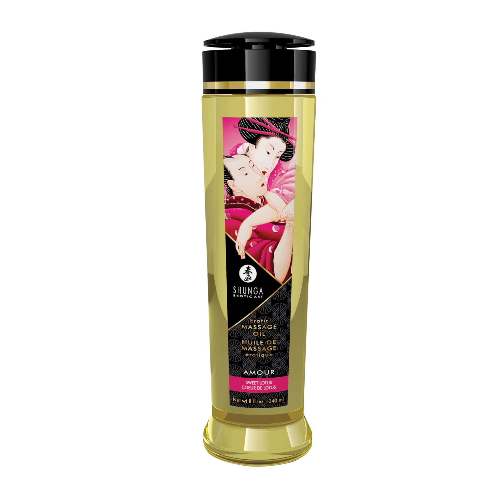 Aceite de Masaje Shunga Flor de Loto Dulce - 8 oz