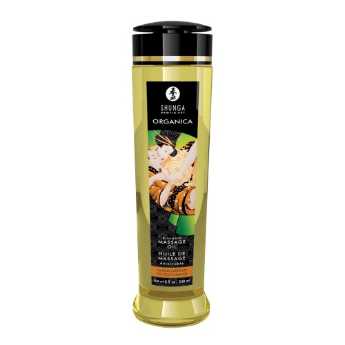 Shunga Sweet Almond Kissable Massage Oil 8 oz for Sensual Moments