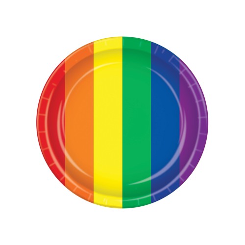 Pride Plates - Rainbow Pack of 8