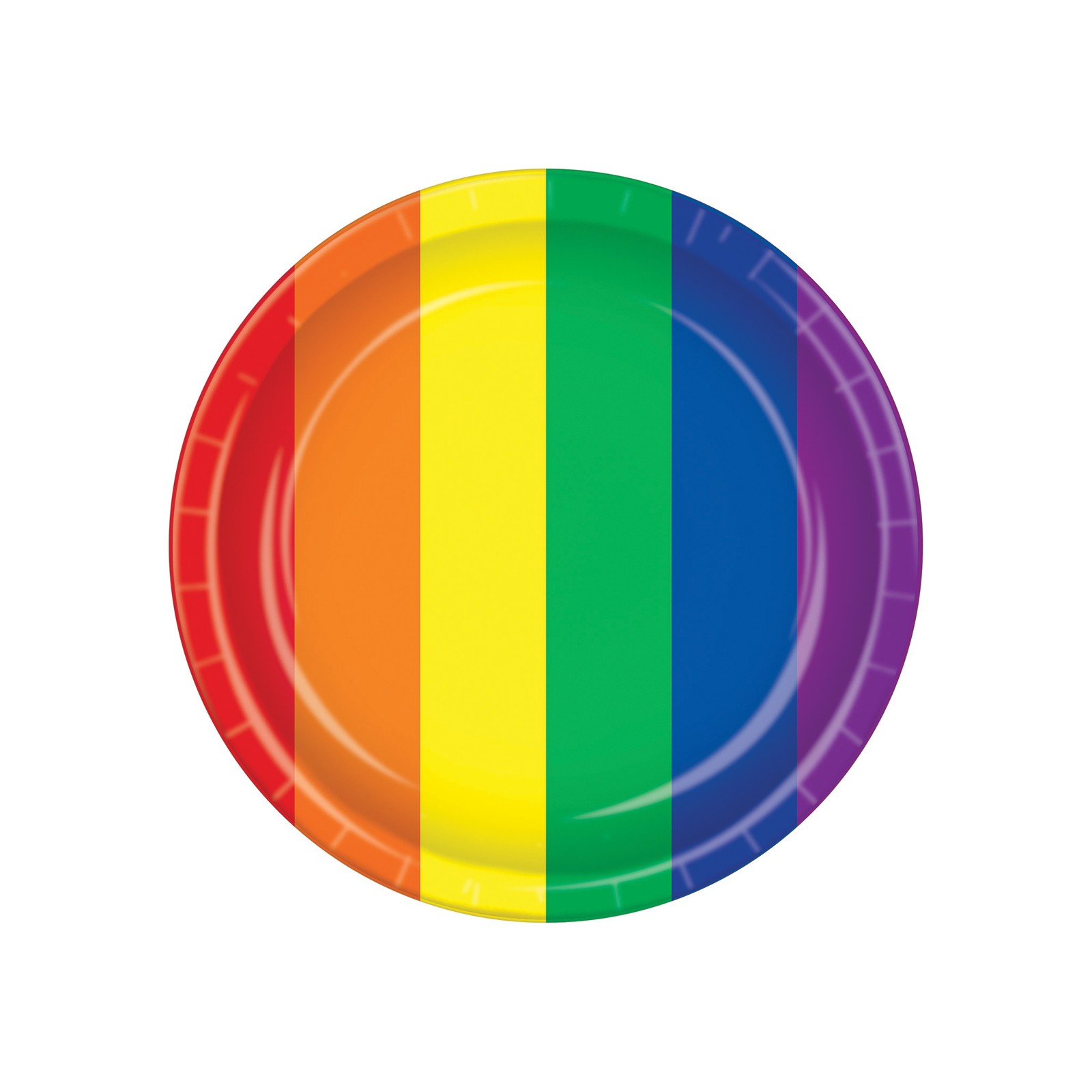 Pride Plates - Rainbow Pack of 8