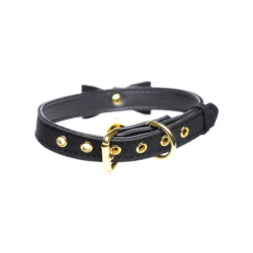 Collar de Gato con Campana Master Series - Negro/Dorado