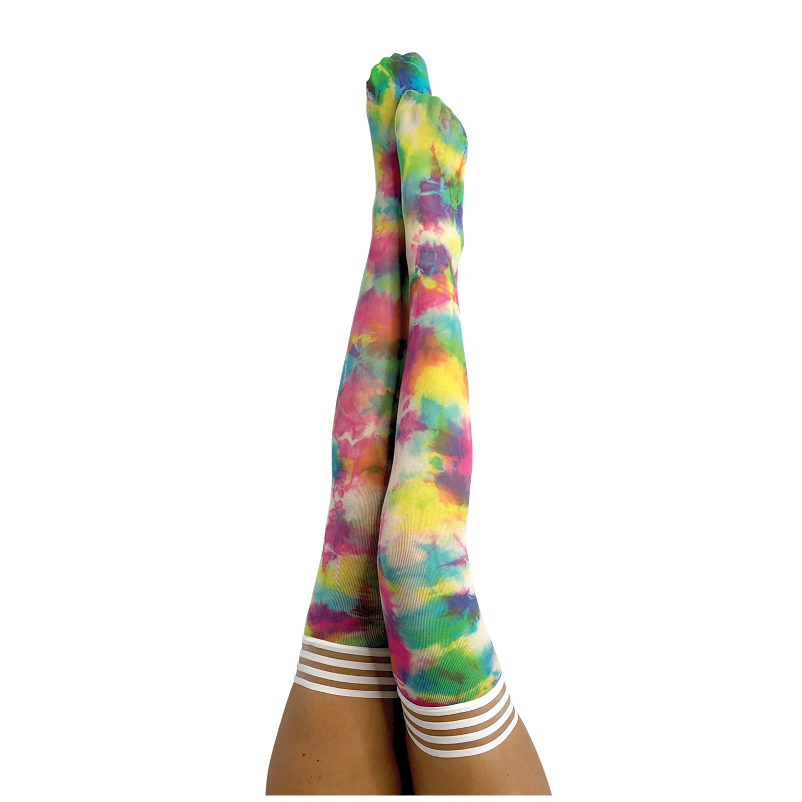 Kixies Gilly Tie Die Thigh High Bright Color A