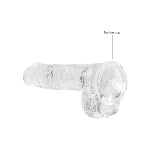 Dildo Transparente Realista de 6 con Testículos