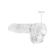 Dildo Transparente Realista de 6 con Testículos