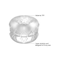 RealRock Crystal Clear Reversible Textured Masturbator