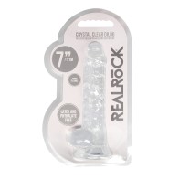 Dildo RealRock Crystal Clear 7" para Satisfacción Total