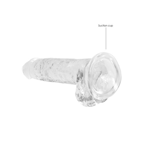 Dildo RealRock Crystal Clear 7" para Satisfacción Total