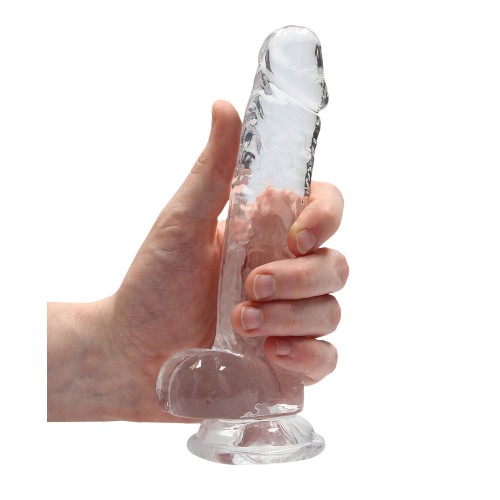 RealRock Crystal Clear 7" Dildo for Ultimate Satisfaction